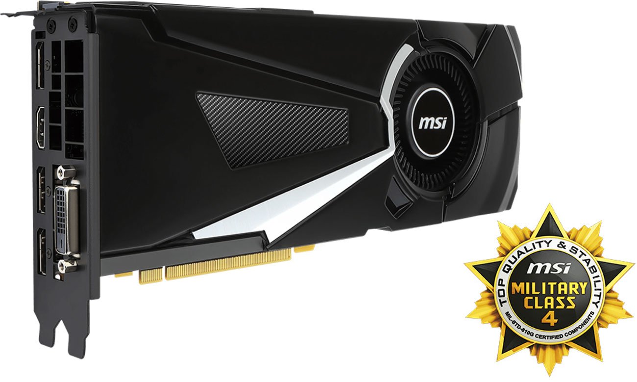 MSI GeForce GTX 1080 AERO 8G OC - PCパーツ